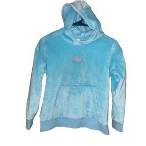 Girls Adidas Fleece Hooded Sweatshirt Hoodie Sz M 10/12